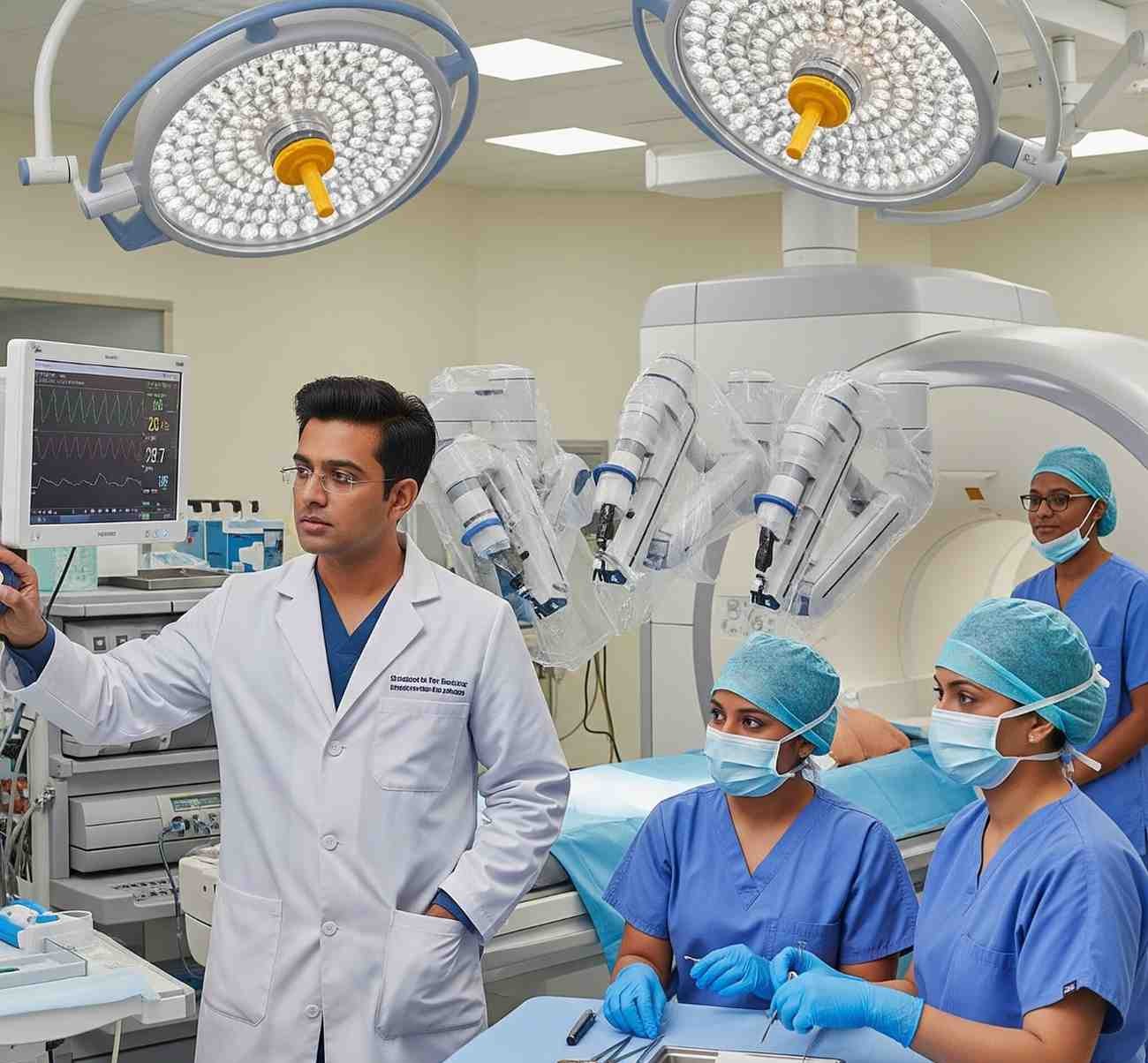 Healthcare professionals working together